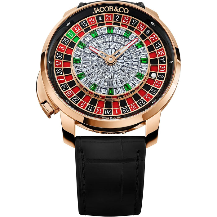 Jacob & Co. Casino Tourbillon Rose Gold Baguette