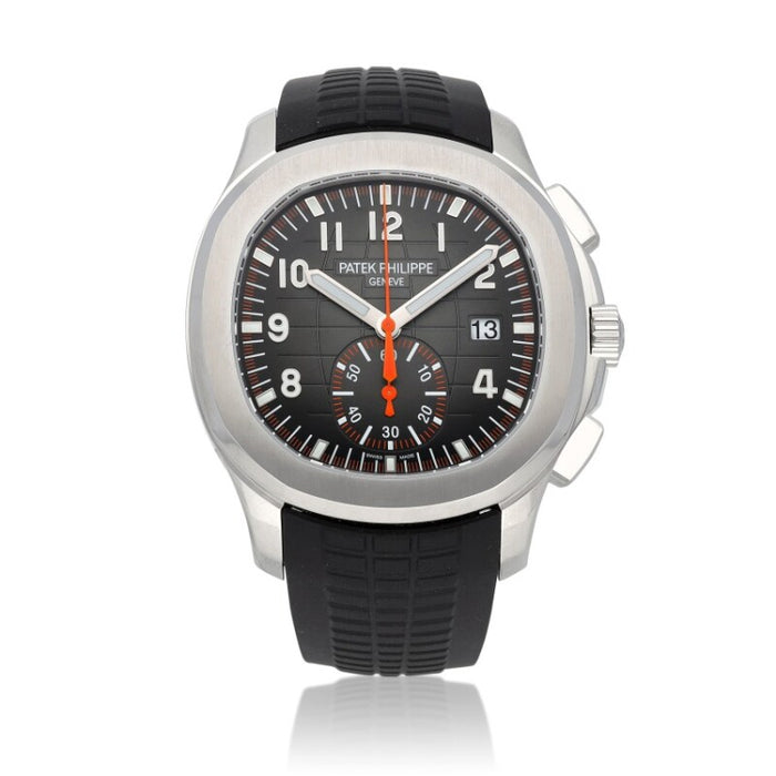 Automatic Patek Philippe Rose Gold Aquanaut Travel Time Watch Ref. 5968A