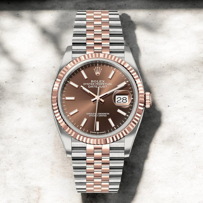 Rolex Datejust 41mm Two-tone Chocolate Dial