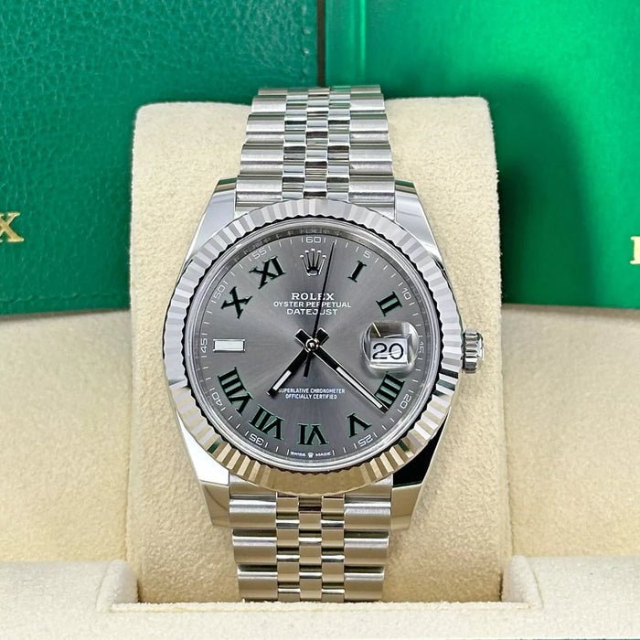 Rolex Datejust WIMBLEDON 41mm, Gray Roman Dial, Jubilee 126334-0022