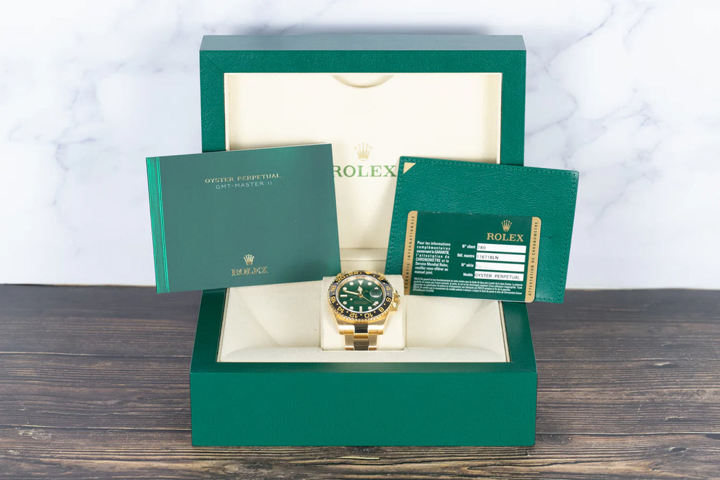 Rolex 116718 GMT Master II Green Dial