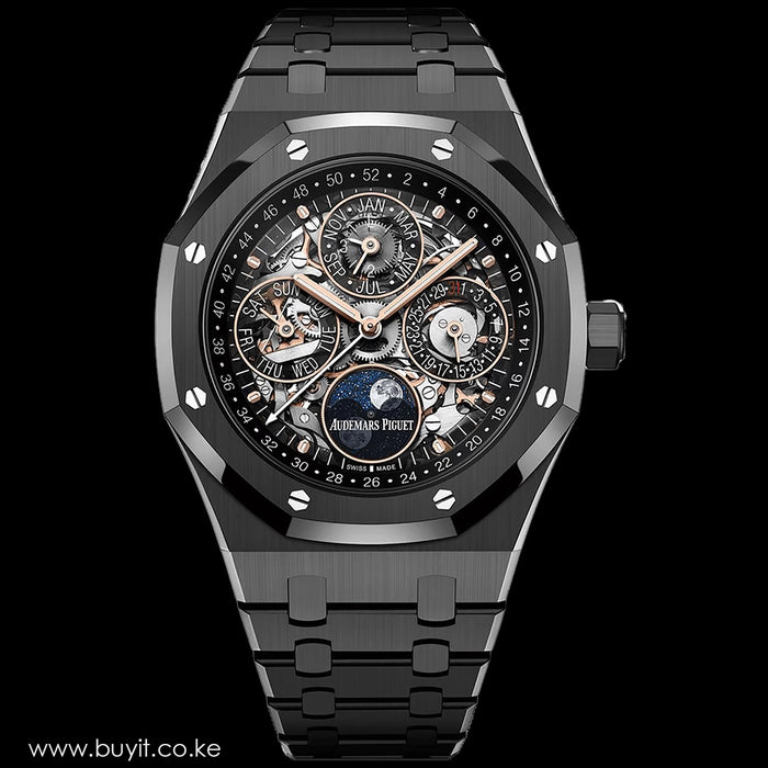 Black Automatic Audemars Piguet Royal Oak Perpetual Calendar 41mm