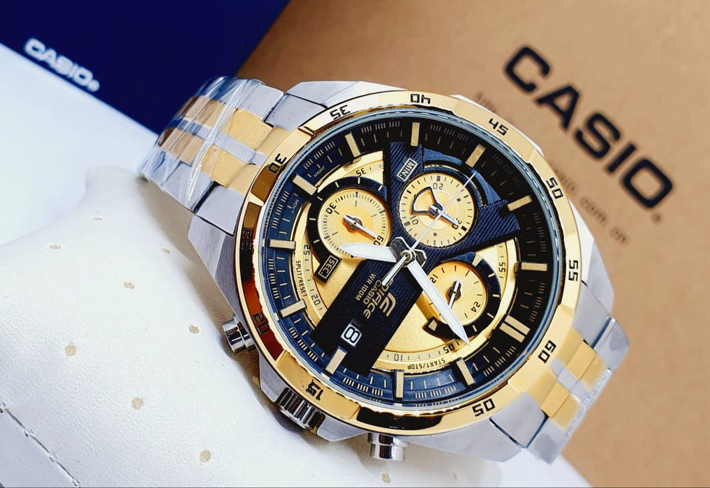 Two-tone Casio Edifice Chronograph Timepiece