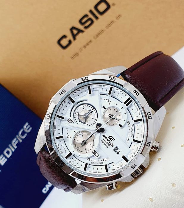 Leather straps Casio Edifice Chronograph Timepiece