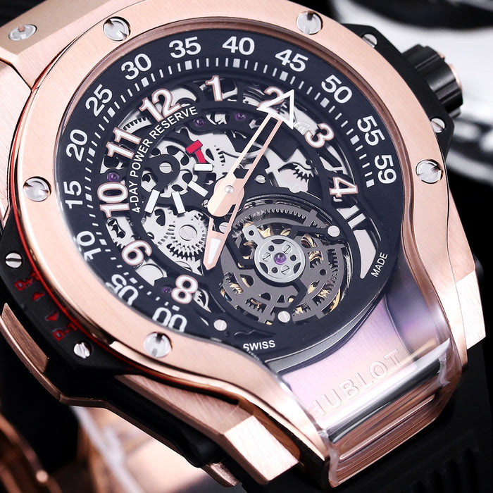 Ultra-luxury Hublot Tourbillon Skeleton Titanium Watch 44mm