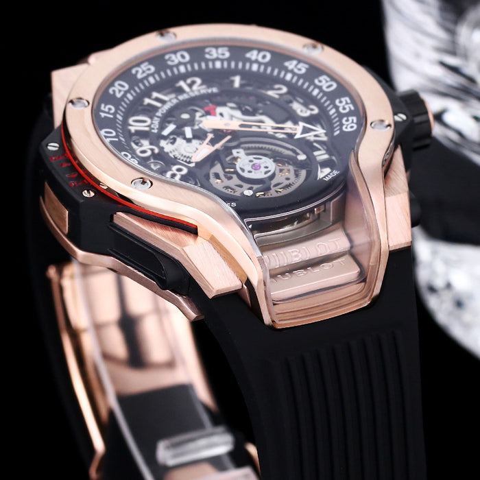 Ultra-luxury Hublot Tourbillon Skeleton Titanium Watch 44mm