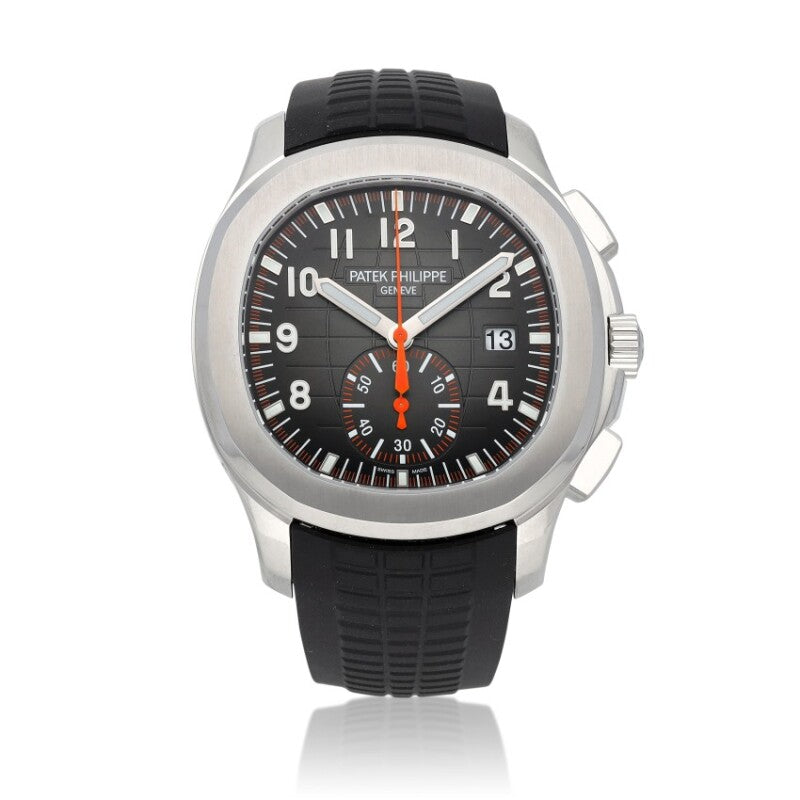 Automatic Patek Philippe Rose Gold Aquanaut Travel Time Watch Ref. 5968A