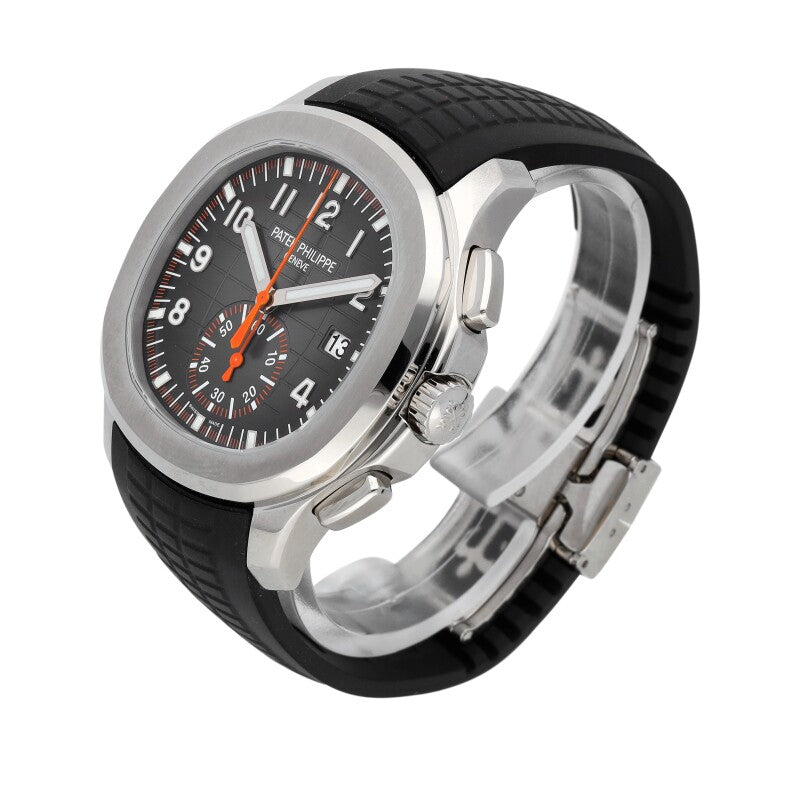 Automatic Patek Philippe Rose Gold Aquanaut Travel Time Watch Ref. 5968A