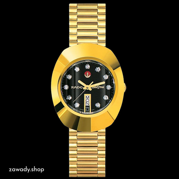 Luxury Golden Rado DiaStar Automatic 35 mm Watch