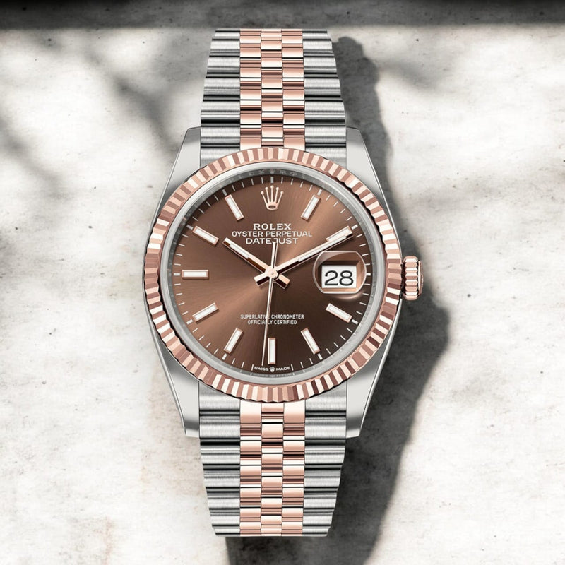 Rolex Datejust 41mm Two-tone Chocolate Dial