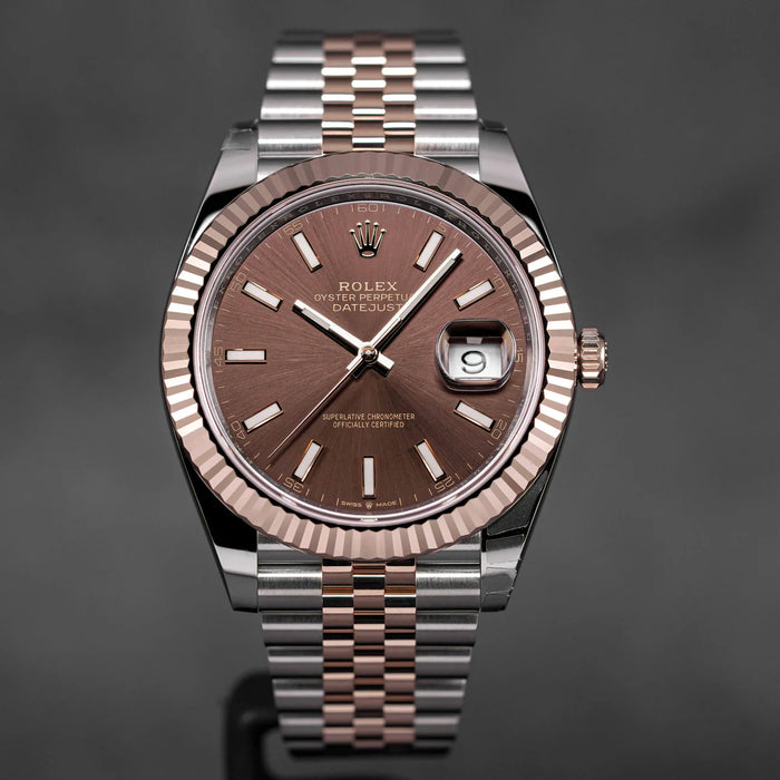 Rolex Datejust 41mm Two-tone Chocolate Dial