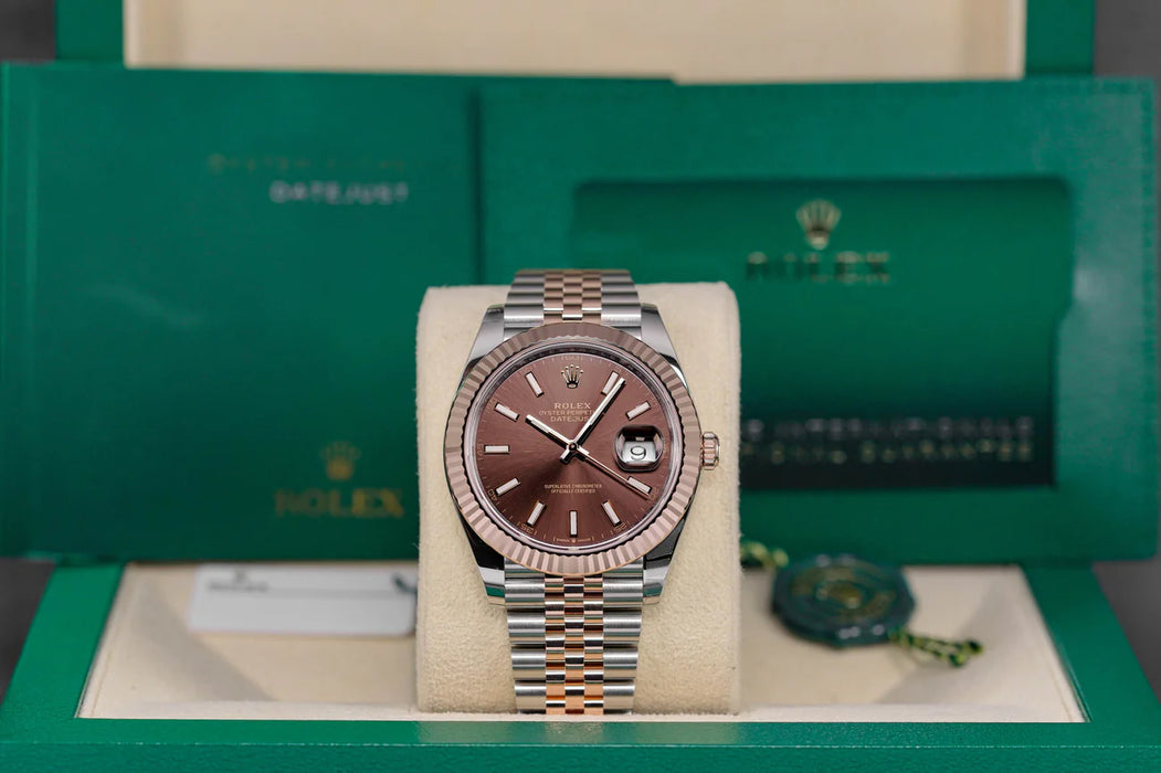 Rolex Datejust 41mm Two-tone Chocolate Dial