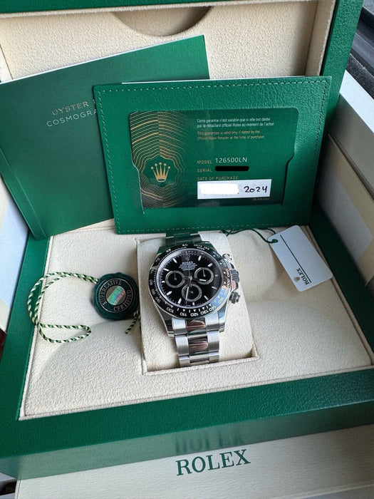 Rolex Daytona Stainless Steel Black Dial Automatic Men’s Watch 126500LN