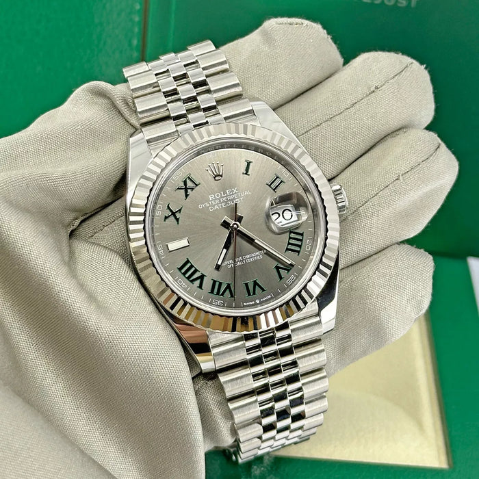 Rolex Datejust WIMBLEDON 41mm, Gray Roman Dial, Jubilee 126334-0022
