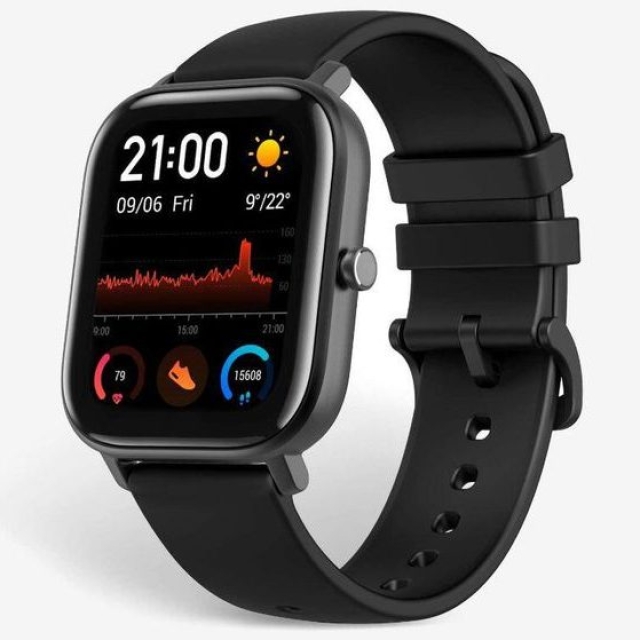 Amazfit GTS Fitness Smartwatch with Heart Rate Monitor, Music Control, Sleep and Swim Tracking, GPS, Water Resistant, Smart Notifications